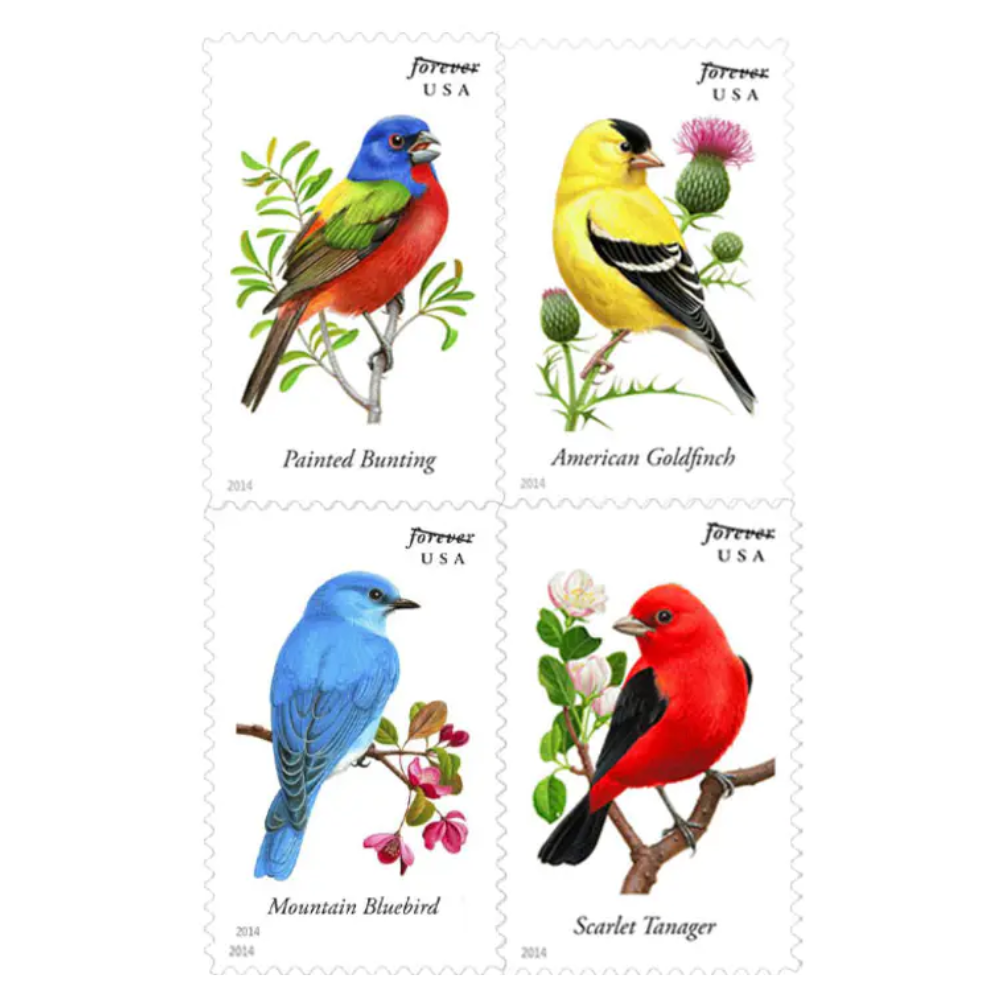 Forever Stamps 2014 Songbirds - First-Class Postage Stamps