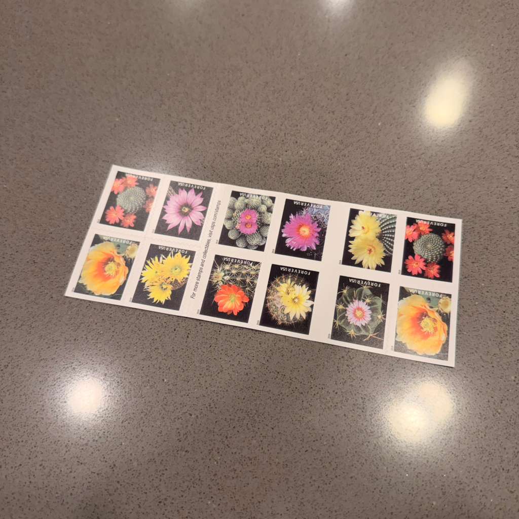 2018 Cactus Flowers First-Class Postage Stamps
